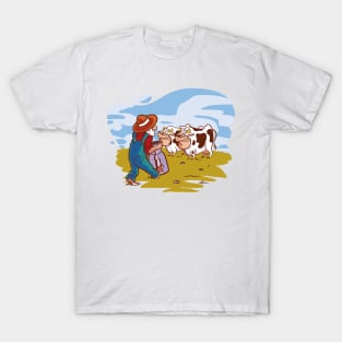 Cows P R t shirt T-Shirt